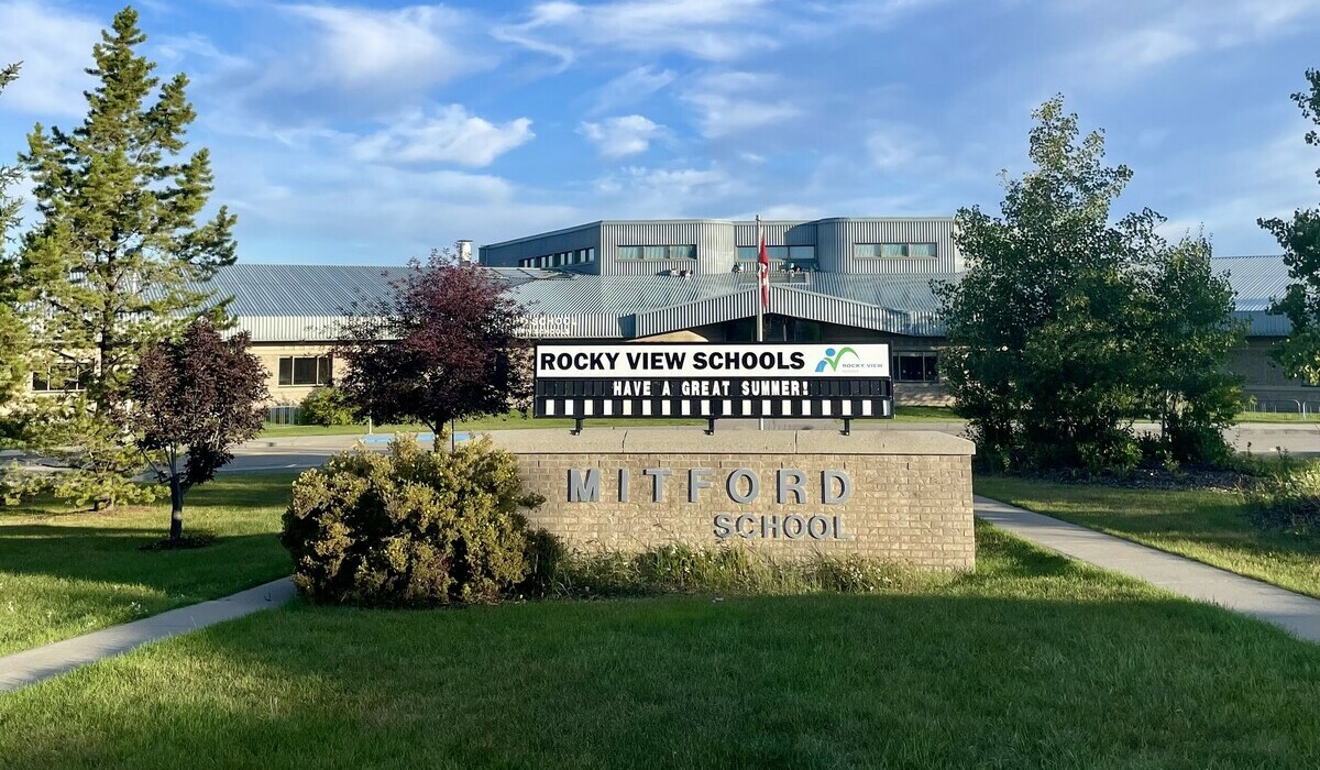 Outside View of Mitford School in the summer
